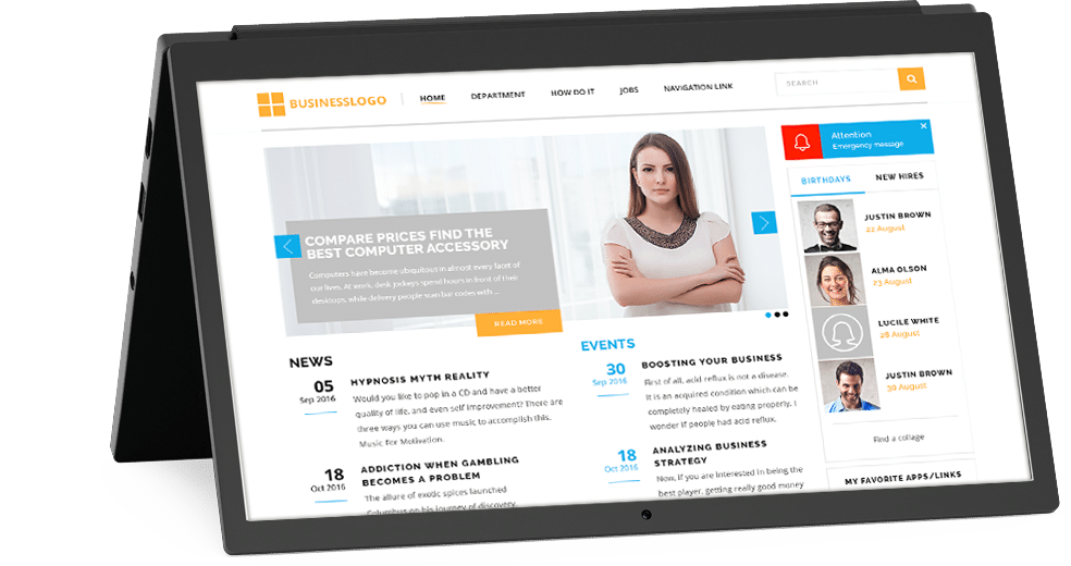 SharePoint on tablet