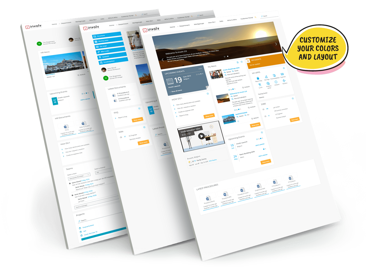 involv customizable intranet