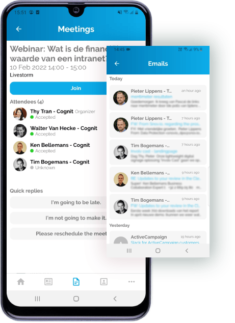 involv-mobile-app-v5-meetings-emails